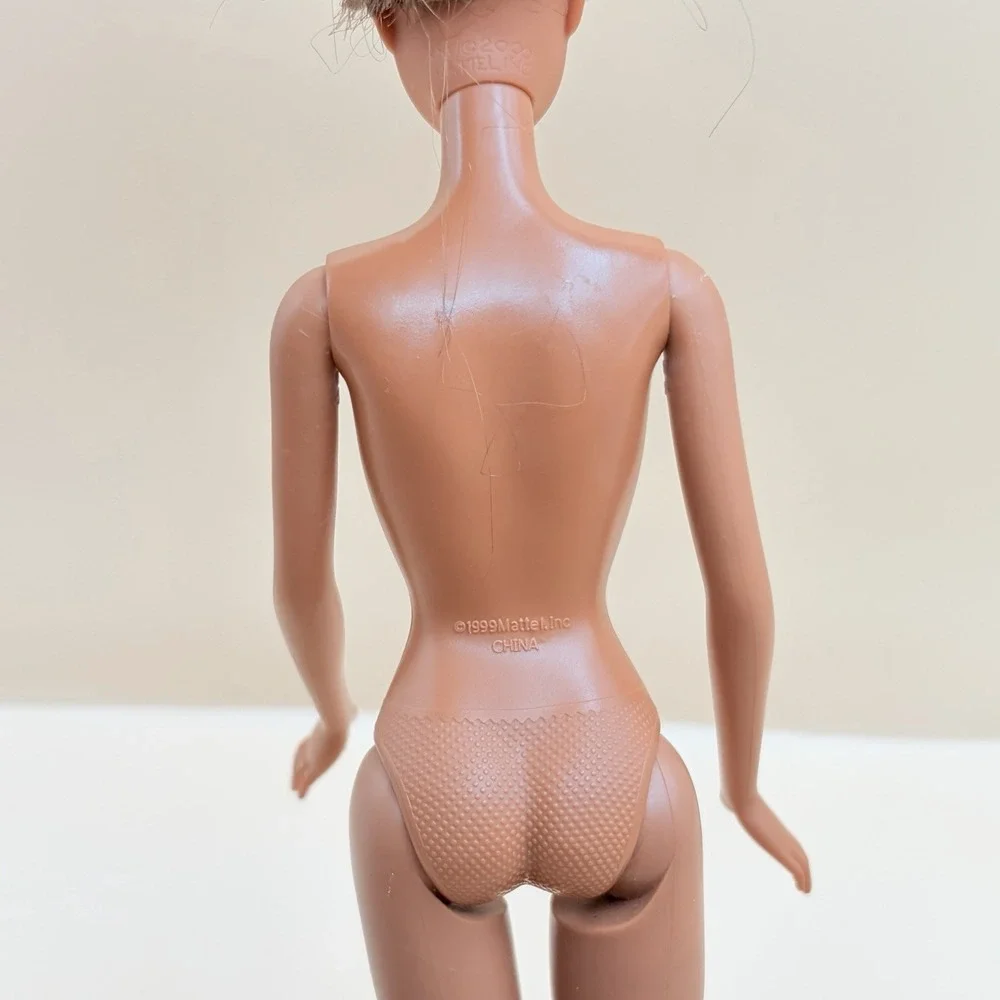 Barbie Fashion Fever Kayla Doll‎ 2005 Mattel Nude Doll Only Tan Brown Hair